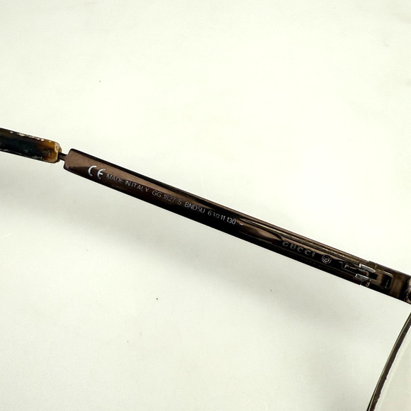 Vintage Gucci Eyeglass Frames Only mod. GG1827 BND5U Aviator Made In Italy - Picture 4 of 13